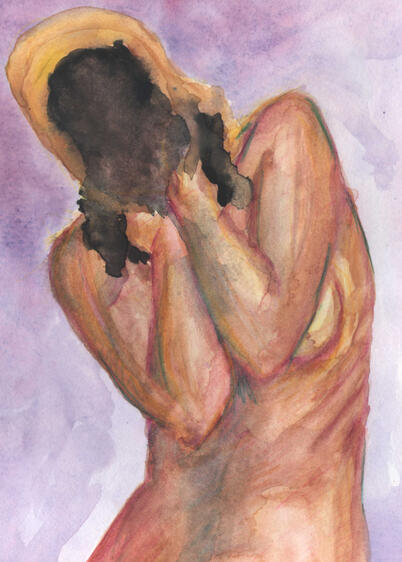 Acuarela "Sin Rostro"